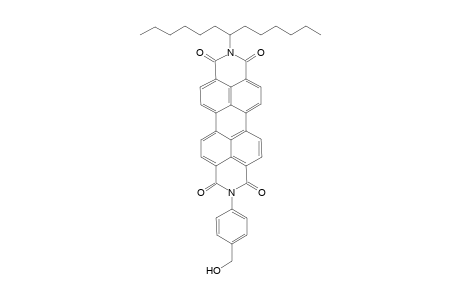 N-(1-Hexylheptyl)-N'-(4-hydroxymethylphenyl)perylene-3,4:9,10-tetracarboxylic bisimide
