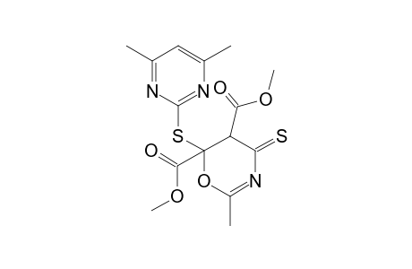 Dimethyl 2-methyl-6-(4,6-dimethylpyrimidin-2-ylthio)-4-thioxo-5,6-dihydro-4H-1,3-oxazine-5,6-dicarboxylate