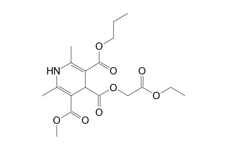 2,6-Dimethyl-1,4-dihydropyridine-3,4,5-tricarboxylic acid O4-(2-ethoxy-2-keto-ethyl) ester O3-methyl ester O5-propyl ester