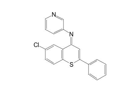 N-[(4Z)-6-Chloro-2-phenyl-4H-thiochromen-4-ylidene]-3-pyridinamine