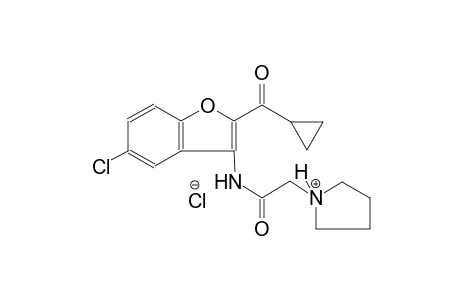 1-(2-{[5-chloro-2-(cyclopropylcarbonyl)-1-benzofuran-3-yl]amino}-2-oxoethyl)pyrrolidinium chloride