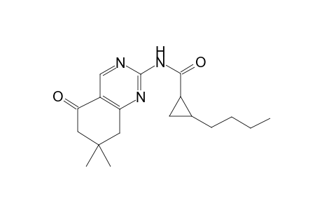 2-Butyl-N-(7,7-dimethyl-5-oxo-5,6,7,8-tetrahydro-2-quinazolinyl)cyclopropanecarboxamide