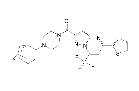 2-{[4-(2-adamantyl)-1-piperazinyl]carbonyl}-5-(2-thienyl)-7-(trifluoromethyl)pyrazolo[1,5-a]pyrimidine