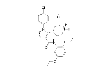 piperidinium, 4-[1-(4-chlorophenyl)-4-[[(2,5-diethoxyphenyl)amino]carbonyl]-1H-pyrazol-5-yl]-, chloride