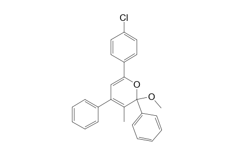 2-Methoxy-6-(4-chlorophenyl)-3-methyl-2,4-diphenyl-2H-pyrane