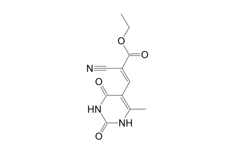 5-[2'-(Ethoxycarbonyl)-2'-cyanoethenyl)-6-methyl-1,2,3,4-tetrahydropyrimidine-2,4-dione