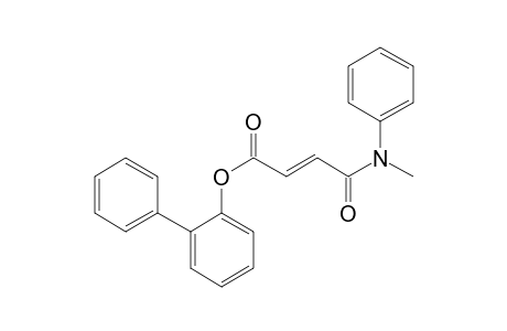 Fumaric acid, monoamide, N-methyl-N-phenyl-, 2-biphenyl ester