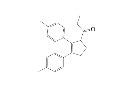 1-(2,3-dip-tolylcyclopent-2-enyl)propan-1-one