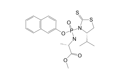 (RP)-2-NAPHTHYL-N-[(S)-ALANINYL]-(4-ISOPROPYLTHIAZOLIDINE-2-THIONE)-PHOSPHORODIAMIDATE