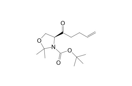 (4S)-2,2-dimethyl-4-(1-oxopent-4-enyl)-3-oxazolidinecarboxylic acid tert-butyl ester