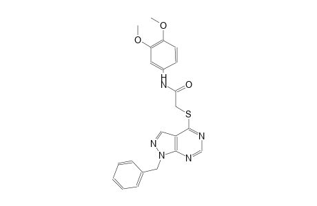 2-[(1-benzyl-1H-pyrazolo[3,4-d]pyrimidin-4-yl)sulfanyl]-N-(3,4-dimethoxyphenyl)acetamide