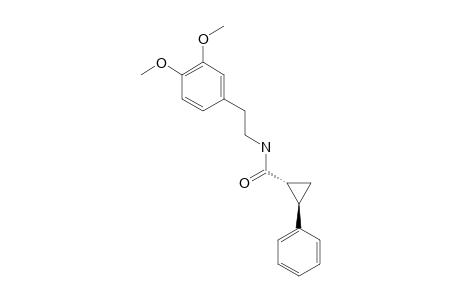 N-[2'-(3'',4''-DIMETHOXYPHENYL)-ETHYL]-TRANS-2-PHENYL-CYClOPROPANECARBOXAMIDE