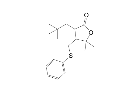 2,2-Dimethyl-3-[(phenylthio)methyl]-4-(t-butylmethyl)-tetrahydrofuran-5-one