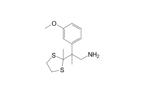 2-(3'-Methoxyphenyl)-2-(2"-methyldithiolan-2"-yl)-propylamine