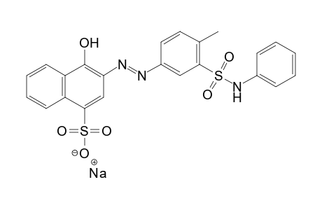 (Phenylamino)sulfonyl]phenyl]azo]-, monosodium salt, 1-Naphthalenesulfonic acid, 4-hydroxy-3-[[4-methyl-3-[