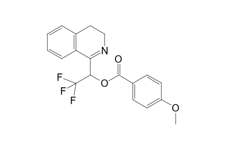 4-Methoxy-benzoic acid 1-(3,4-dihydro-isoquinolin-1-yl)-2,2,2-trifluoro-ethyl ester