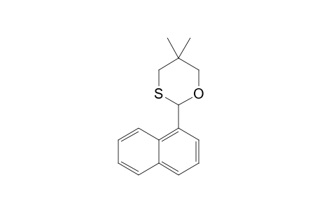5,5-Dimethyl-2-(1-naphthalenyl)-1,3-oxathiane