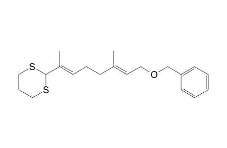 2-((2E,6E)-8-(benzyloxy)-6-methylocta-2,6-dien-2-yl)-1,3-dithiane