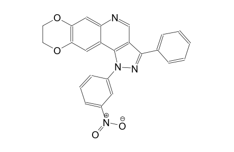 1-(3-nitrophenyl)-3-phenyl-8,9-dihydro-1H-[1,4]dioxino[2,3-g]pyrazolo[4,3-c]quinoline