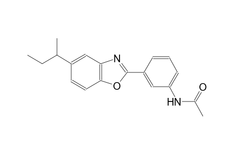 N-[3-(5-sec-butyl-1,3-benzoxazol-2-yl)phenyl]acetamide