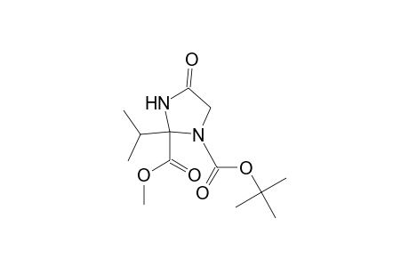 Methyl 1-tert-butoxycarbonyl-2-isopropyl-4-oxoimidazolidin-2-carboxylate