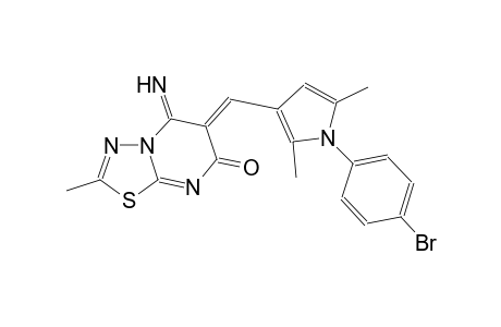 7H-[1,3,4]thiadiazolo[3,2-a]pyrimidin-7-one, 6-[[1-(4-bromophenyl)-2,5-dimethyl-1H-pyrrol-3-yl]methylene]-5,6-dihydro-5-imino-2-methyl-, (6Z)-