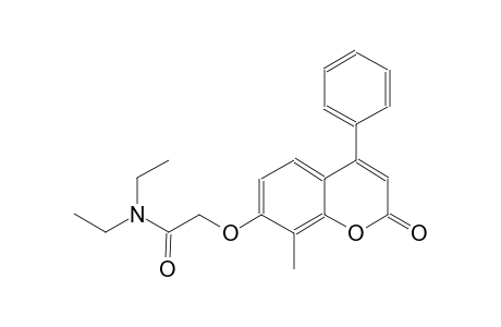 acetamide, N,N-diethyl-2-[(8-methyl-2-oxo-4-phenyl-2H-1-benzopyran-7-yl)oxy]-