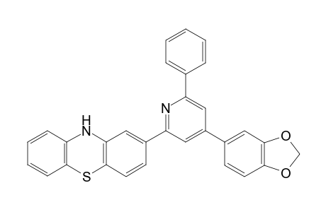 2-(4-(Benzo[d][1,3]dioxol-5-yl)-6-phenylpyridin-2-yl)-10H-phenothiazine