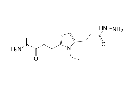 1-ethylpyrrole-2,5-dipropionic acid, dihydrazide