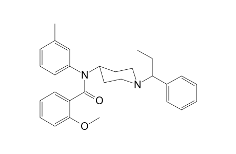 N-3-Methylphenyl-N-[1-(1-phenylpropyl)piperidin-4-yl]-2-methoxybenzamide
