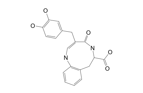 ANTHOCERODIAZONIN;5-BENZ-2,5,8,9-TETRAHYDRO-3-(3,4-DIHYDROXYBENZYL)-1,5-DIAZONIC-2(1H)-ON-9-CARBONIC-ACID