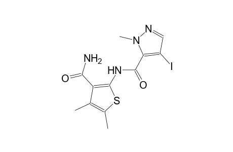N-[3-(aminocarbonyl)-4,5-dimethyl-2-thienyl]-4-iodo-1-methyl-1H-pyrazole-5-carboxamide