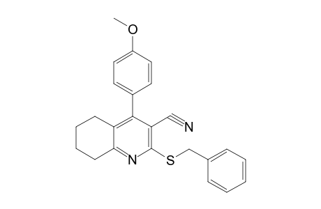 2-(benzylthio)-4-(4-methoxyphenyl)-5,6,7,8-tetrahydroquinoline-3-carbonitrile