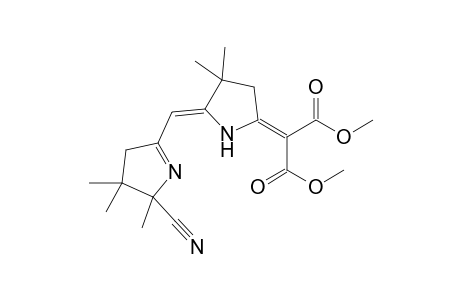 Pyrrolidine, 2-[di(methoxycarbonyl)methylene]-4,4-dimethyl-5-(2-cyano-2,3,3-trimethyl-3,4-dihydro-2H-pyrrole-5-methylidene)-