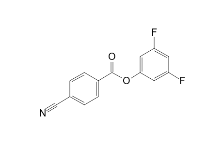 4-Cyanobenzoic acid, 3,5-difluorophenyl ester