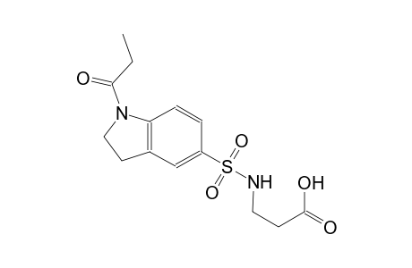 N-[(1-propionyl-2,3-dihydro-1H-indol-5-yl)sulfonyl]-beta-alanine