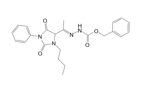 Benzyl 2-[1-(3-butyl-2,5-dioxo-1-phenylimidazolidin-4-yl)ethylidene]hydrazinecarboxylate