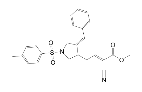 (E)-2-cyano-4-[(4Z)-1-(4-methylphenyl)sulfonyl-4-(phenylmethylene)-3-pyrrolidinyl]-2-butenoic acid methyl ester