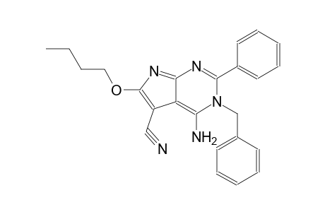 3H-pyrrolo[2,3-d]pyrimidine-5-carbonitrile, 4-amino-6-butoxy-2-phenyl-3-(phenylmethyl)-