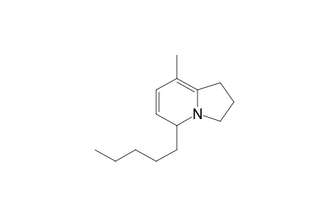 (5R/5S)-Pentyl-8-methyl-didehydroindolizidine