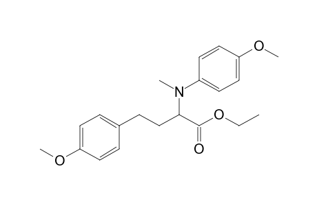 Ethyl 4-(4-methoxyphenyl)-2-[N-(4-methoxyphenyl)-N-methylamino]butyrate