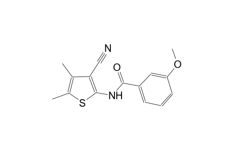 N-(3-cyano-4,5-dimethyl-2-thienyl)-3-methoxybenzamide