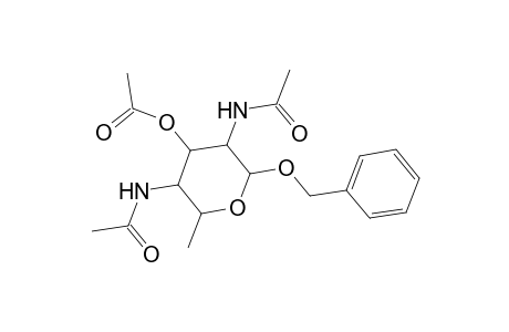 Benzyl 3-O-acetyl-2,4-bis(acetylamino)-2,4,6-trideoxyhexopyranoside