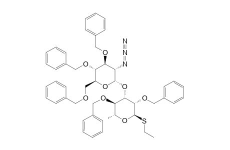 ETHYL-(2-AZIDO-3,4,6-TRI-O-BENZYL-2-DEOXY-ALPHA-D-GLUCOPYRANOSYL)-(1->3)-2,4-DI-O-BENZYL-1-THIO-ALPHA-L-RHAMNOPYRANOSIDE