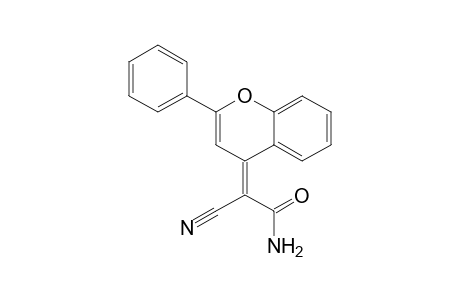 Acetamide, 2-cyano-2-(2-phenyl-4H-1-benzopyran-4-ylidene)-