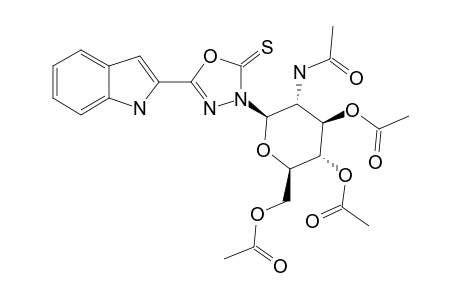 3-(2-ACETAMIDO-2-DEOXY-3,4,6-TRI-O-ACETYL-BETA-D-GLUCOPYRANOSYL)-5-(1H-INDOL-2-YL)-1,3,4-OXADIAZOLE-2(3H)-THIONE