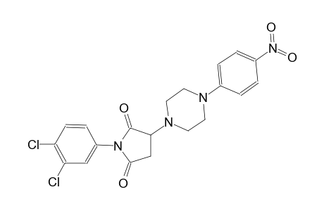 1-(3,4-dichlorophenyl)-3-[4-(4-nitrophenyl)-1-piperazinyl]-2,5-pyrrolidinedione