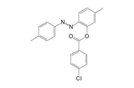 (E)-5-Methyl-2-(p-tolyldiazenyl)phenyl 4-Chlorobenzoate
