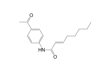 N-(4-Acetylphenyl)-2-octenamide