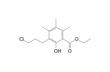Ethyl 3-(3-Chloropropyl)-2-hydroxy-4,5,6-trimethylbenzoate